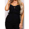 Black Tie Front Jumpsuit