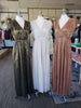 Bronze Metallic Pleats Dress S-3XL
