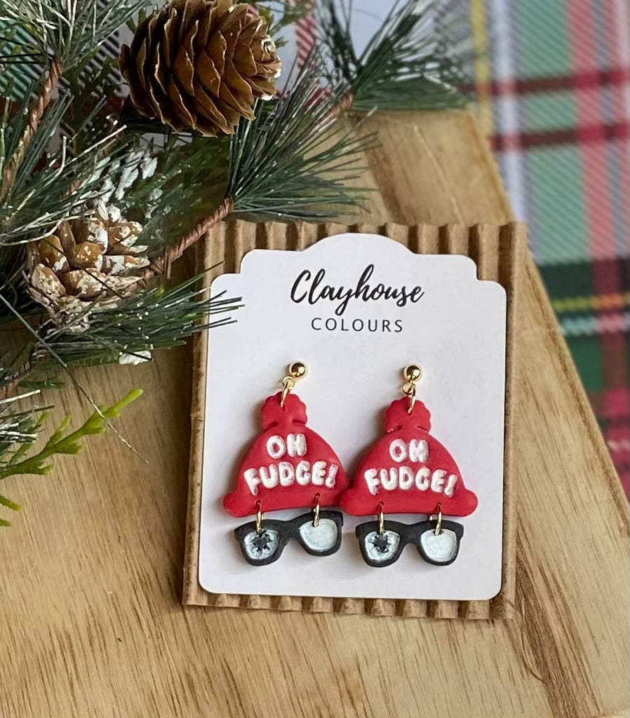 OH FUDGE Clay Earrings