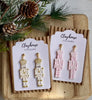 Nutcracker Clay Earrings: Pink