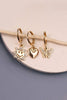 Gold Mini Hoop Trio -Sun, Heart, Butterfly