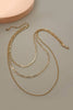 Gold Chain Multi Layer Necklace