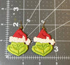Mean Green Clay Earrings