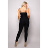 Black Tie Front Jumpsuit
