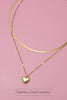 Stainless Steel Heart Layer Necklace