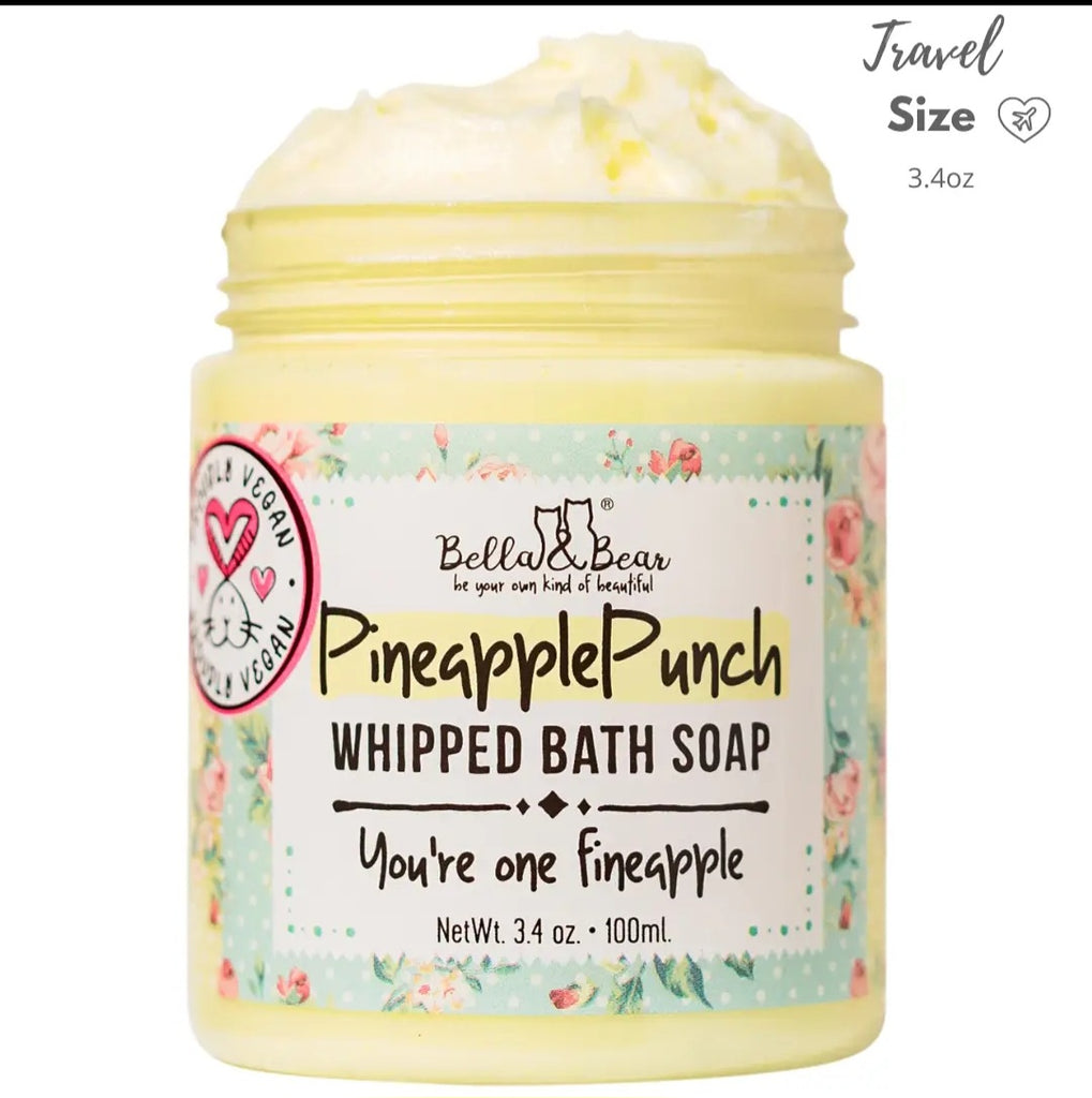 Pineapple Punch Whipped Bath Soap Mini Travel Size