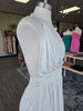 Off White Halter Maxi Dress W/Lace