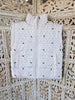 Ivory Polka Dot & Bow Puffer Vest