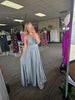 Sage Halter Maxi Dress W/Lace