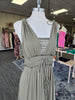 Olive Maxi Dress With Lace Detail