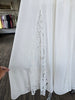 Off White Halter Maxi Dress W/Lace