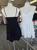 White Crinkle Ruffle Mini Dress