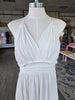 Off White Halter Maxi Dress W/Lace