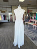 Off White Halter Maxi Dress W/Lace