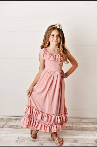 Girls Pink Summer Dress