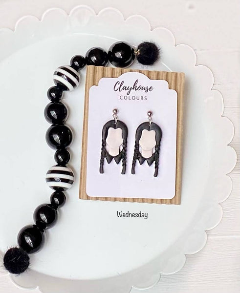 Wednesday Clay Earrings