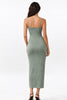 Sage Basic Maxi Slit Dress