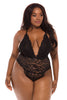 Black Jeana Lace Teddy