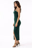 Evergreen Basic Maxi Slit Dress