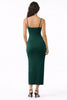 Evergreen Basic Maxi Slit Dress