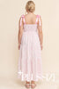 Plus Pink Floral Maxi Dress