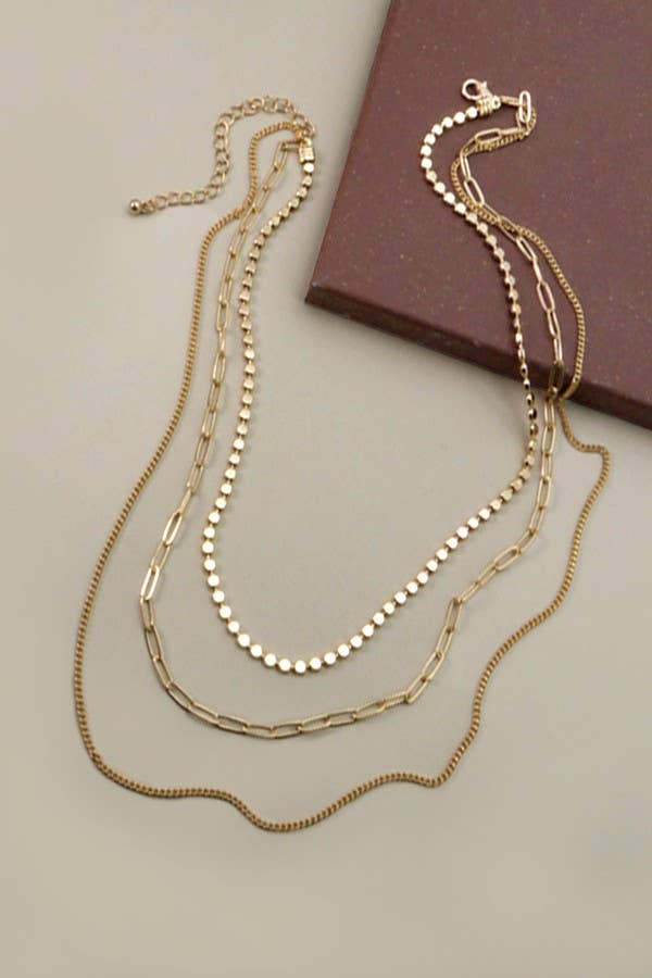 Gold Chain Multi Layer Necklace – Best Dressed Boutique