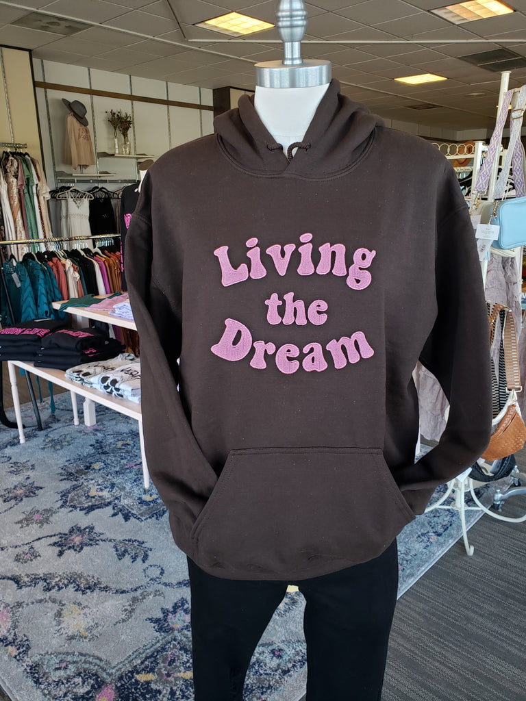 Living The Dream Embroidery Hoodie