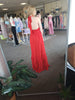 Red Halter Maxi Dress