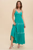 Sea Green Embroidered Dress