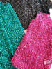 Fuchsia Sequin & Glitter Mesh Crop Top
