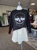 Diva Shimmer Skull Sweatshirt