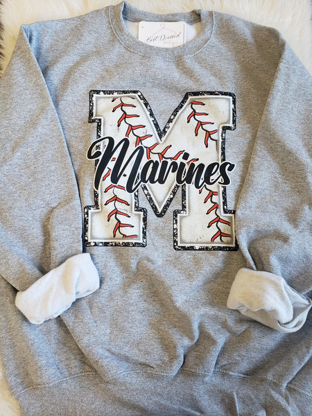 Marines Baseball Sweatshirt