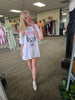 White Free Bird Oversized Distressed Tee