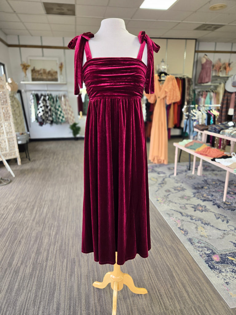 Burgundy Velvet Midi Dress Best Dressed Boutique Burgundy Velvet Midi Dress Best Dressed Boutique