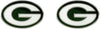 NFL Green Bay Packers Logo Post Earrings