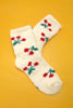 Cherry Fleece Fuzzy Socks