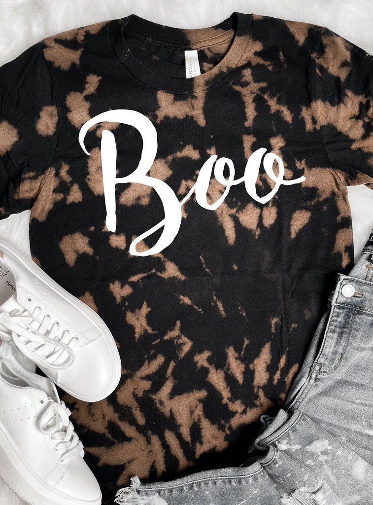 Boo Bleached Graphic Tee