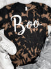 Boo Bleached Graphic Tee