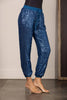 Blue Sequin Joggers