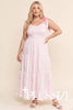 Plus Pink Floral Maxi Dress