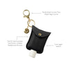 Black Cute 'n Clean Hand Sanitizer Charm Keychain