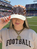 Brown Football White Polka Dot Cap