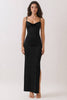 Black Strappy Back Maxi