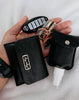 Black Cute 'n Clean Hand Sanitizer Charm Keychain