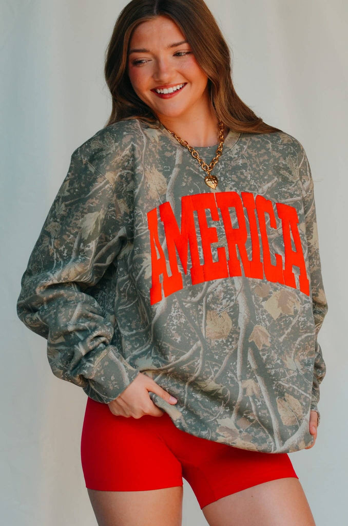 America Camo Sweatshirt