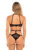 Black Alix 2Pc Lace Bra Set