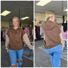 Mocha Multi Color Block Hoodie