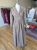 Babydoll Vintage Collar Plaid Midi Dress
