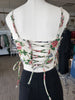 Tapestry Floral Print Corset Top