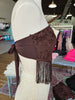 Brown Lace Fringed Top